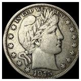 1915-S Silver Barber Half Dollar NEARLY UNCIRCULAT