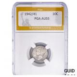 1942/41 Mercury Silver Dime PGA AU55