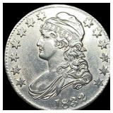 1832 Capped Bust Silver Half Dollar CLOSELY UNCIRC