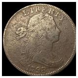1798 1798/7 Large Cent Draped Bust LIGHTLY CIRCULA