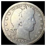 1905 Barber Quarter NICELY CIRCULATED