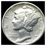 1927-S Silver Mercury Dime CLOSELY UNCIRCULATED