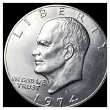 1974-S Eisenhower Silver Dollar CHOICE BU