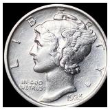 1925 Mercury Dime CLOSELY UNCIRCULATED