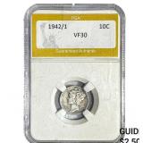 1942/1 Mercury Silver Dime PGA VF30