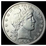1900-S Silver Barber Half Dollar CLOSELY  UNCIRCU