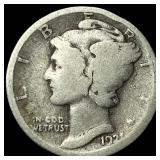 1921 Silver Mercury Dime NICELY CIRCULATED