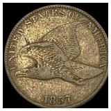 1857 Flying Eagle Cent NEARLY UNCIRCULATED