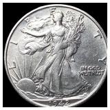 1942-S Silver Walking Liberty Half Dollar CLOSELY