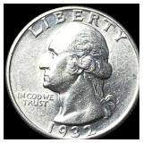 1932 Silver Washington Quarter UNCIRCULATED