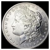 1901-S Silver Morgan Dollar CLOSELY UNCIRCULATED