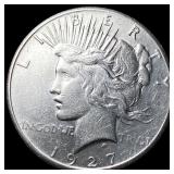 1927 Silver Peace Dollar CLOSELY UNCIRCULATED