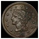 1848 Braided Hair Large Cent UNCIRCULATED