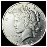 1922 Silver Peace Dollar CLOSELY UNCIRCULATED