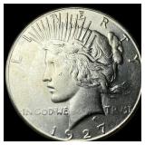 1927-S Silver Peace Dollar CHOICE AU