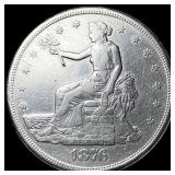 1876-S Silver Trade Dollar CLOSELY  UNCIRCULATED