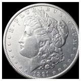 1891 Morgan Silver Dollar CLOSELY UNCIRCULATED