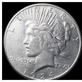 1924 Peace Silver Dollar CLOSELY UNCIRCULATED