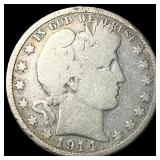 1914 Barber Half Dollar NICELY CIRCULATED