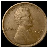 1909-S Lincoln Wheat Cent LIGHTLY CIRCULATED