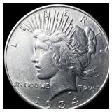 1934 Silver Peace Dollar CLOSELY UNCIRCULATED