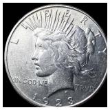 1923 Silver Peace Dollar CLOSELY UNCIRCULATED