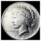 1921 Silver Peace Dollar CLOSELY UNCIRCULATED