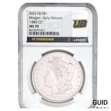 1883-CC Morgan Silver Dollar NGC MS70 2023 Fiji