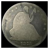 1875 Silver Seated Liberty Half Dollar HIGH  GRAD
