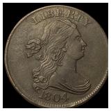 1804 Copper Half Cent Draped Bust CLOSELY UNCIRCUL