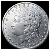 1901 Morgan Silver Dollar NEARLY UNCIRCULATED