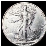 1937-S Silver Walking Liberty Half Dollar CLOSELY