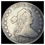 1806 Draped Bust Half Dollar ABOUT UNCIRCULATED