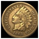 1863 Indian Head Cent NEARLY UNCIRCULATED