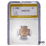 1902 Indian Head Cent PGA MS65 RD
