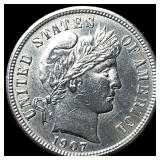 1907 Barber Dime UNCIRCULATED