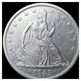 1843 Seated Liberty Half Dollar NEARLY UNCIRCULATE