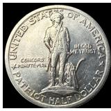 1925 Silver Lexington-Concord Half Dollar CHOICE A