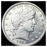 1914 Barber Silver Quarter CLOSELY UNCIRCULATED