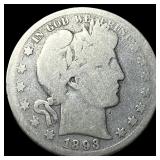 1893 Silver Barber Half Dollar NICELY CIRCULATED