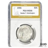 1946 Booker T Half Dollar PGA MS66