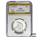 1925-S Jubilee Half Dollar PGA MS63