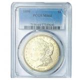 1890 Morgan Silver Dollar PCGS MS64