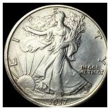 1917-S Silver Walking Liberty Half Dollar CLOSELY