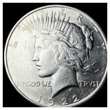 1922 Silver Peace Dollar CLOSELY UNCIRCULATED