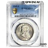 1949-S Franklin Half Dollar PCGS MS65