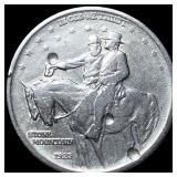 1925 Silver Stone Mountain Half Dollar LIGHTLY CIR