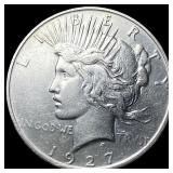 1927 Peace Silver Dollar NEARLY UNCIRCULATED