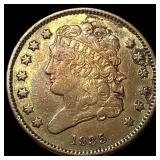 1835 Classic Head Half Cent NEARLY UNCIRCULATED