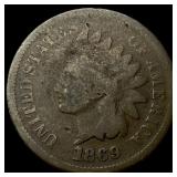 1869 Indian Head Cent NICELY CIRCULATED